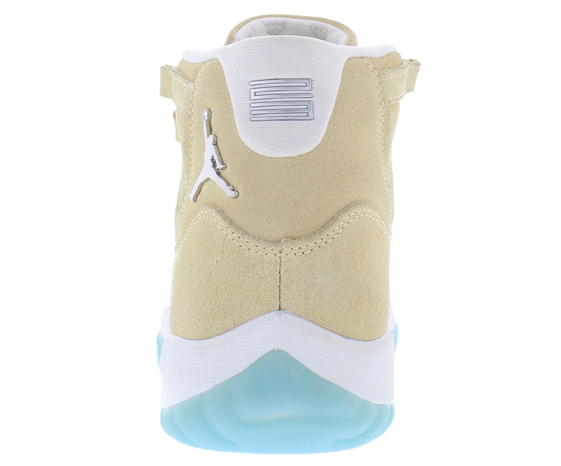Nike Air Jordan 11 Retro Suede Mens Shoes Size 6, Color: Canvas/Metallic Silver