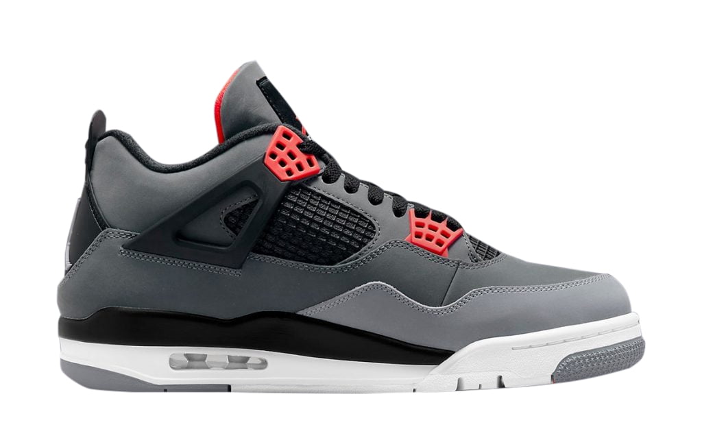 Men's Jordan 4 Retro "Infrared" Dark Grey/Infrared 23-Black (DH6927 061) - 12