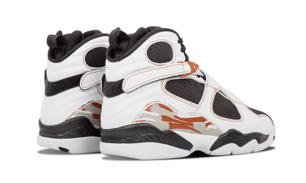 JORDAN MENS Air Jordan 8 Retro LS "WHITE / ANTHRACITE - DARK ORANGE" 317258 104 317258 104 from Stadium Goods