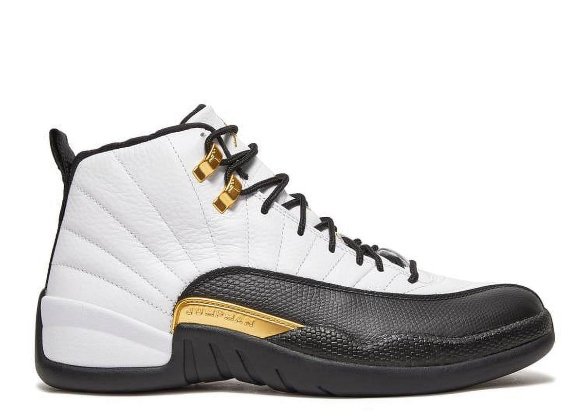 Air Jordan Men's Athletic Shoes Retro Style White, Metallic Gold-Black