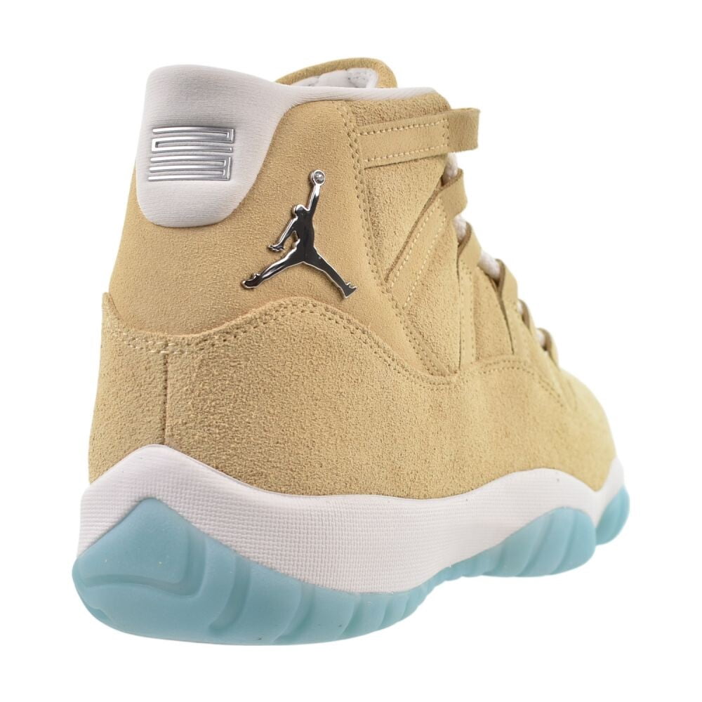 Nike Air Jordan 11 Retro Suede Mens Shoes Size 10, Color: Canvas/Metallic Silver