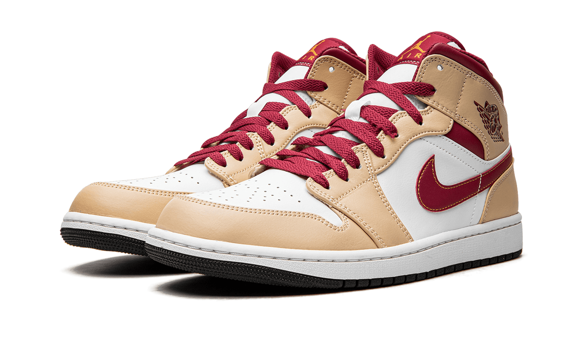 JORDAN MENS Air Jordan 1 Mid "Light Curry" 554724 201 554724 201 from Stadium Goods