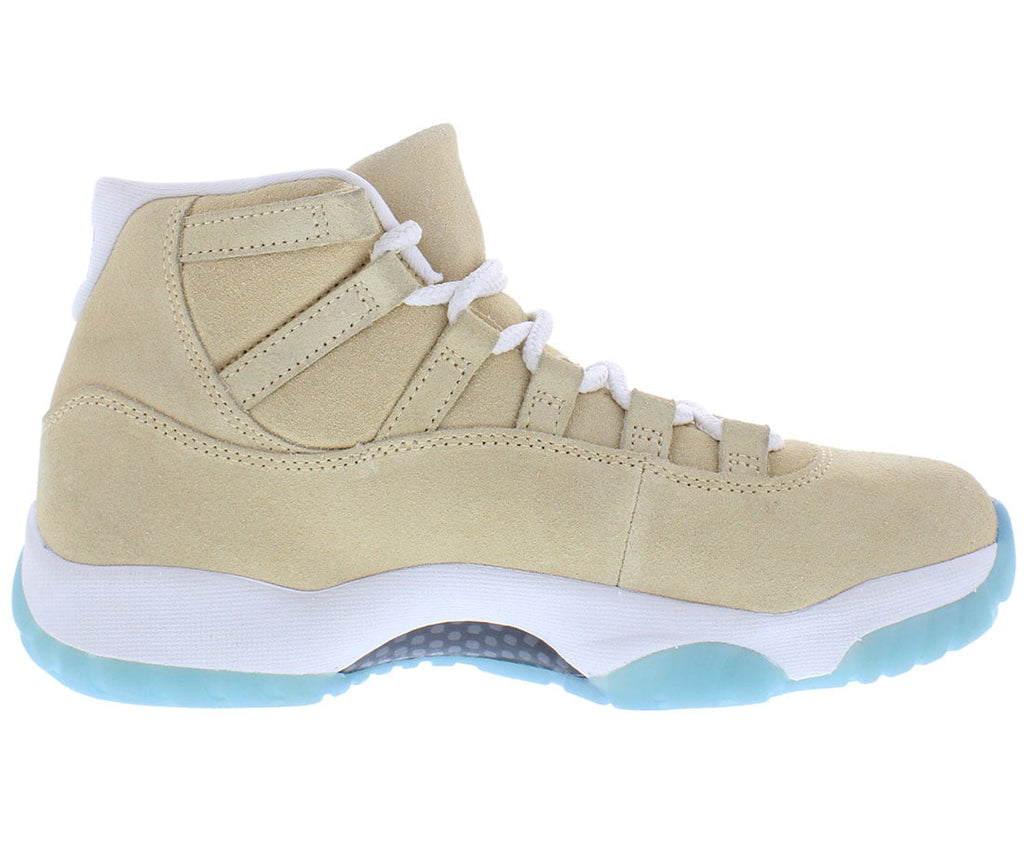 Nike Air Jordan 11 Retro Suede Mens Shoes Size 6, Color: Canvas/Metallic Silver