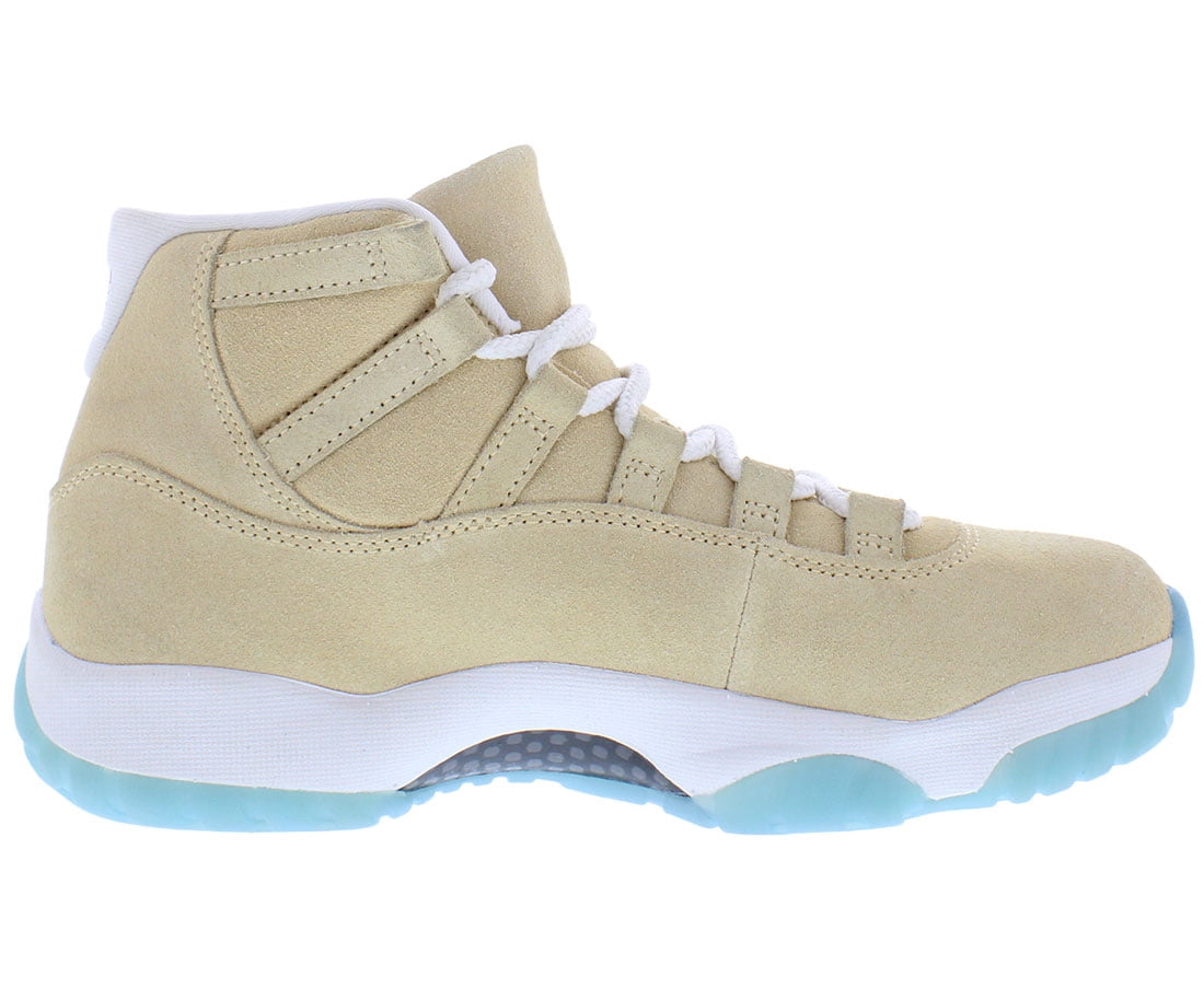 Nike Air Jordan 11 Retro Suede Mens Shoes Size 6, Color: Canvas/Metallic Silver