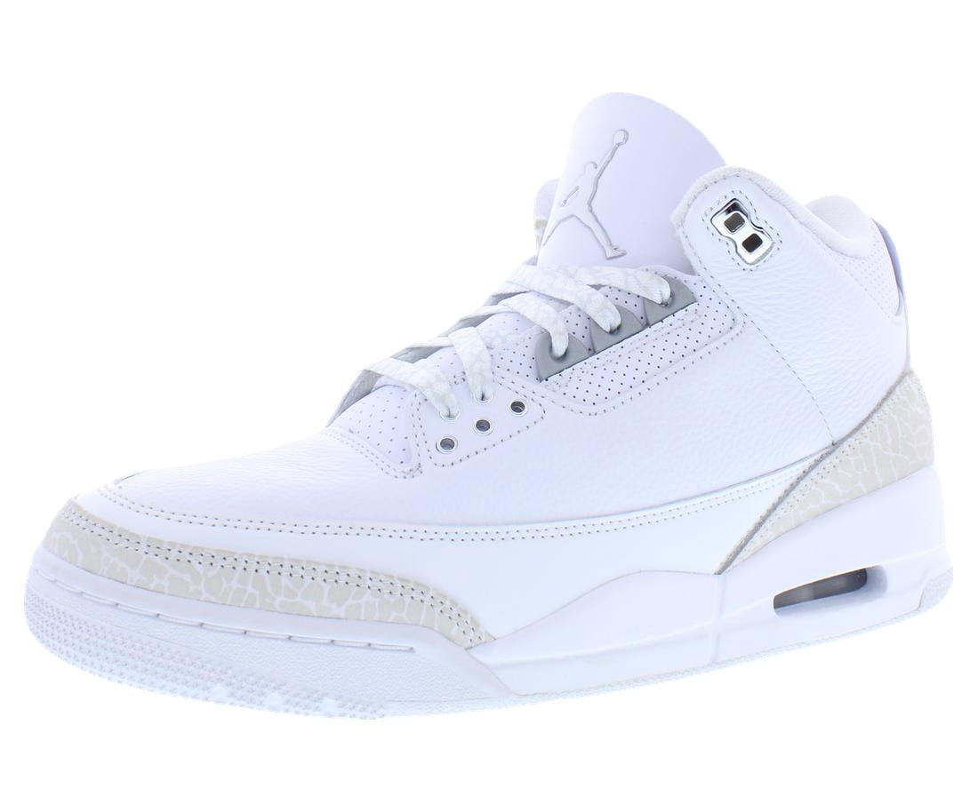 Nike Air Jordan 3 Retro White / Metallic Silver - White CT8532-111 Men's Size 10