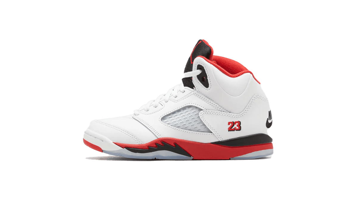 Air Jordan 5 PS "Fire Red - Black Tongue (2025)" HQ7979 101 from Stadium Goods