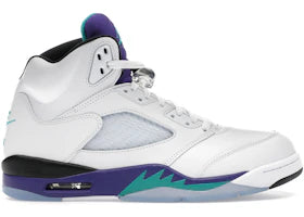 Men's Jordan 5 Retro OG White/New Emerald-Grape Ice (HQ7978 100) - 10
