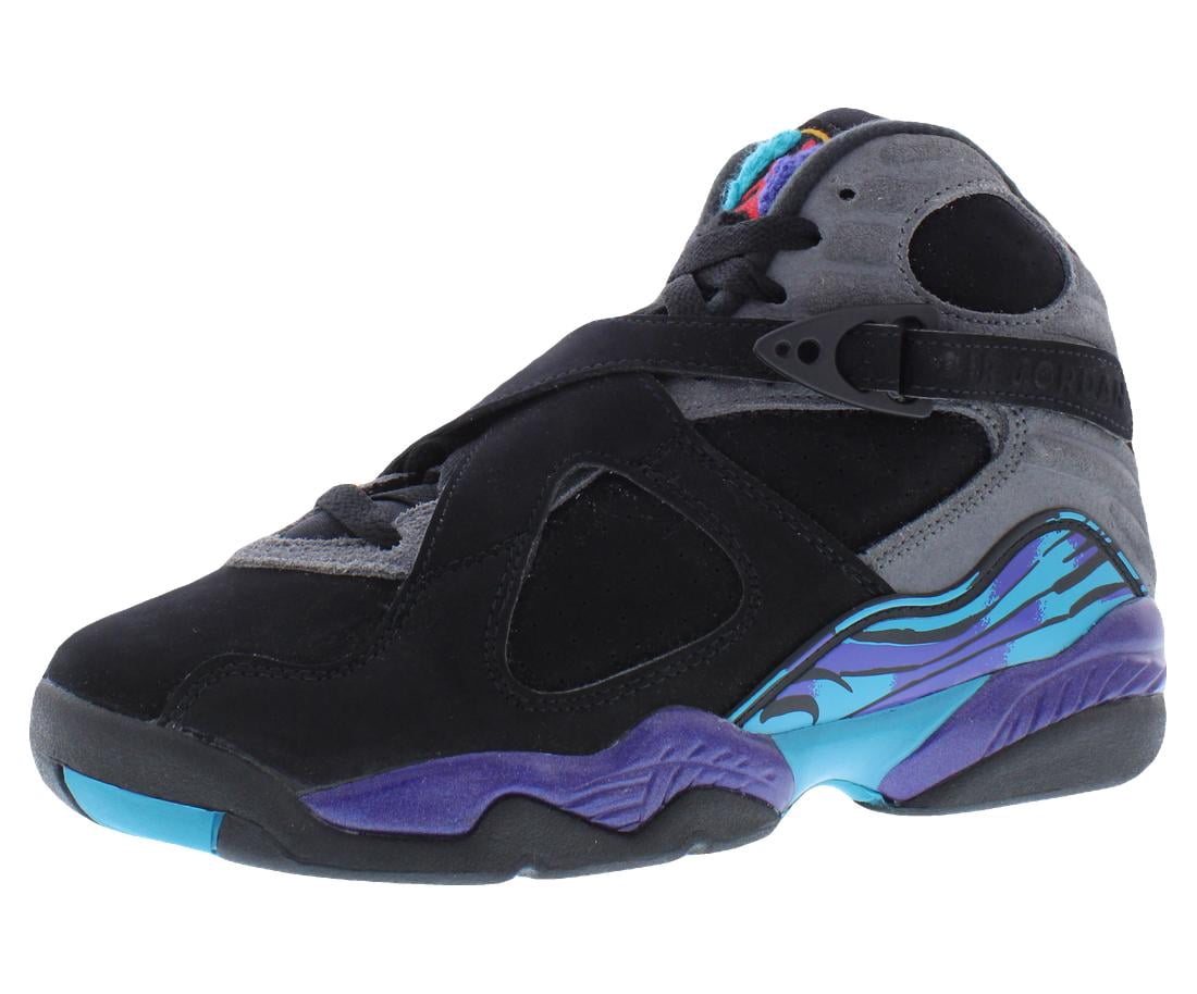 Nike Air Jordan 8 Retro GS Boys Shoes Size 4, Color: Black/Multicolored
