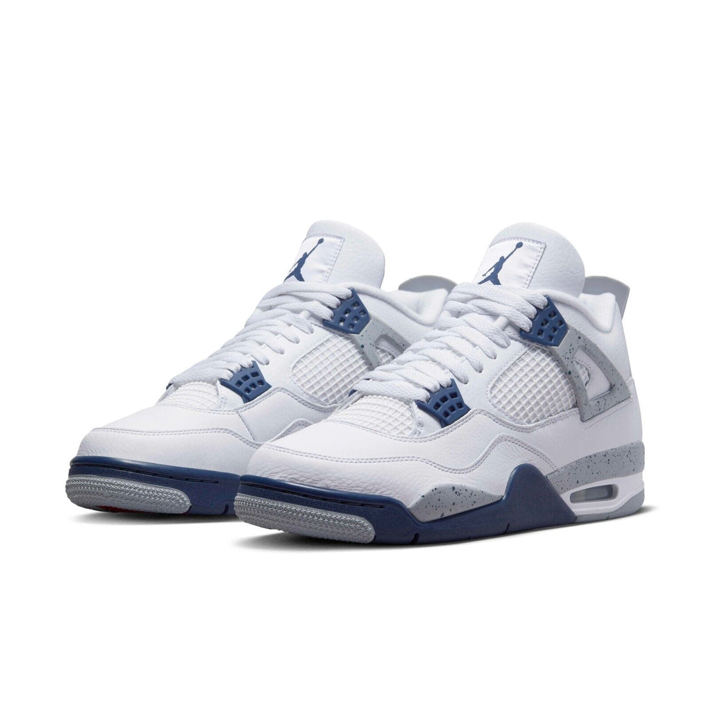 Men's Jordan 4 Retro "Midnight Navy" White/Midnight Navy (DH6927 140) - 11.5