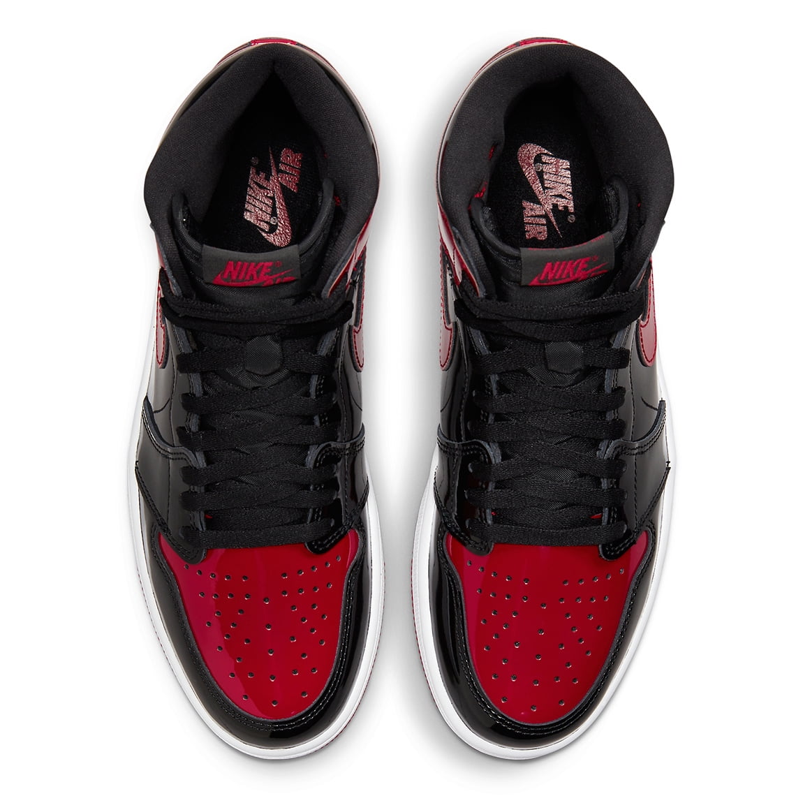 [555088-063] Men's Jordan 1 Retro High OG Patent Bred