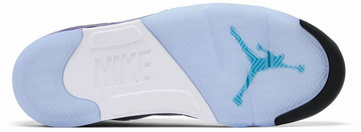 Men's Jordan 5 Retro OG White/New Emerald-Grape Ice (HQ7978 100) - 10