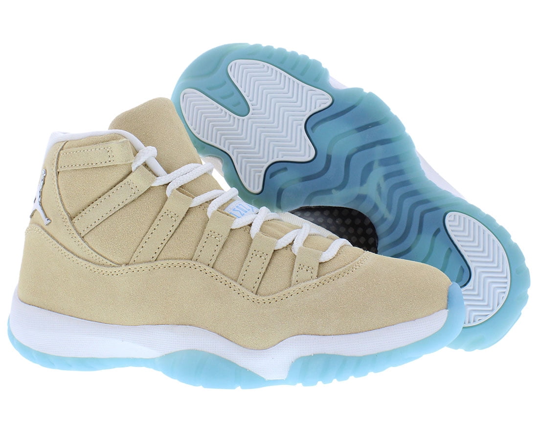 Nike Air Jordan 11 Retro Suede Mens Shoes Size 6, Color: Canvas/Metallic Silver