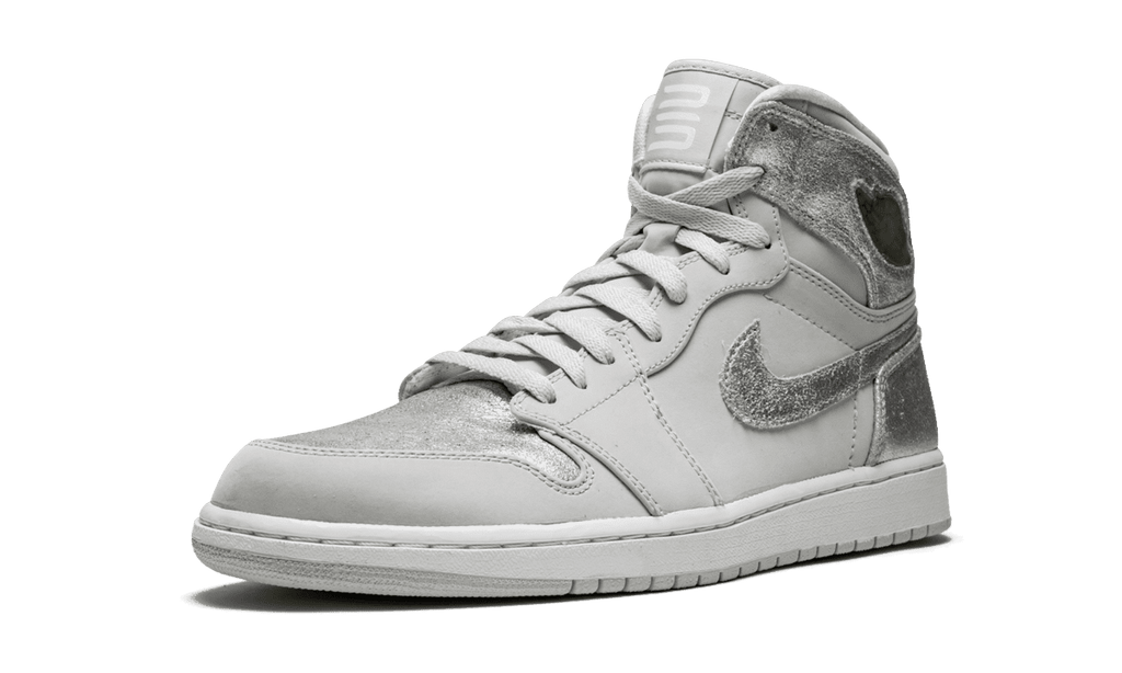 JORDAN MENS Air Jordan 1 Retro Hi Silver "25th Anniversary" 396009 001 396009 001 from Stadium Goods