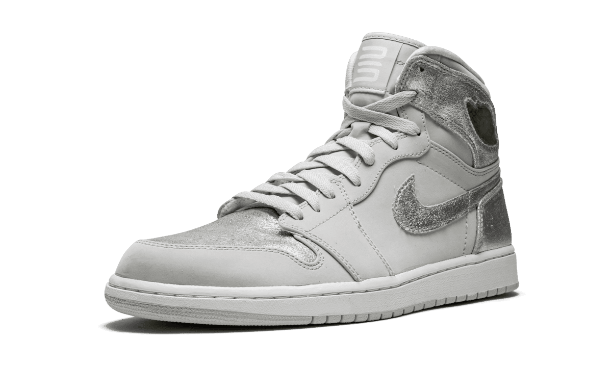 JORDAN MENS Air Jordan 1 Retro Hi Silver "25th Anniversary" 396009 001 396009 001 from Stadium Goods