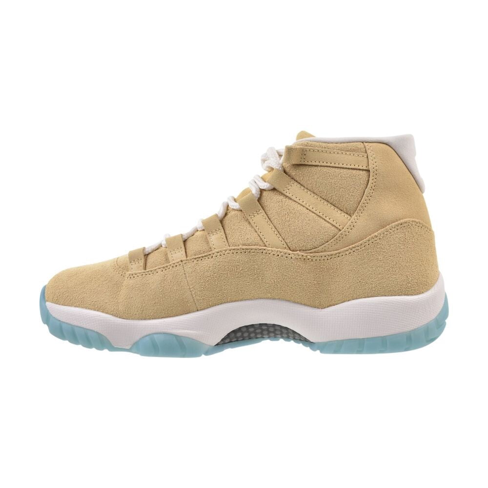 Nike Air Jordan 11 Retro Suede Mens Shoes Size 10, Color: Canvas/Metallic Silver